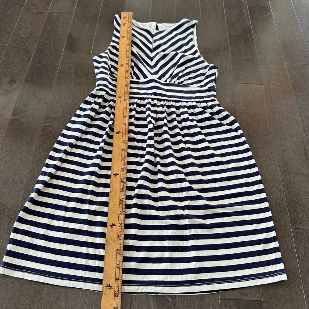 NWT Loft‎ Nautical Striped Mini Dress Coastal Vacation Preppy Navy Ivory XSP - Picture 5 of 8